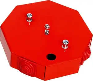 Пожаростойкая распределительная коробка Simet PIP-1AN R3x2x4, восьмиугольная, E90, красная