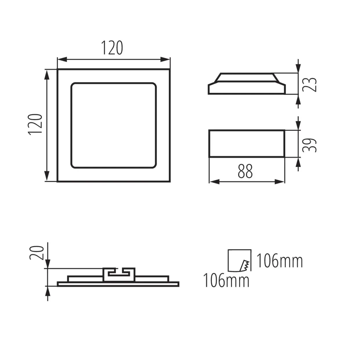 Потолочный светильник Kanlux KATRO V2LED 6W Photo 6