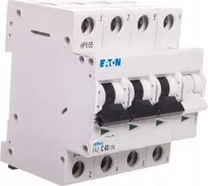 Автоматический выключатель Eaton FAZ C40/3N 3P+N 40A 15кА