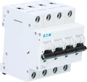 Автоматический выключатель Eaton PL6-B16/4, 4-полюсный, характеристика B, 16А, 6кА