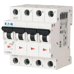 Автоматический выключатель EATON FAZ-C32/4, 4-полюсный, характеристика C, 32А