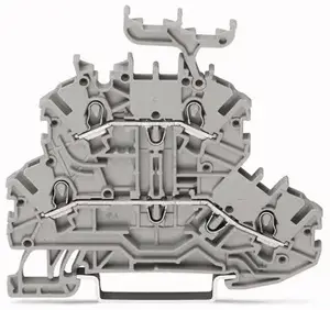 Wago 2000-2231 Double-Deck Terminal Block, 1.5 mm², Grey