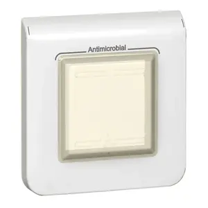 Рамка Legrand 078880 Mosaic одинарная для 2 модулей антибактериальная IP44 белая