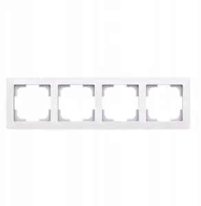 ABB ZONI 4-gang frame, white