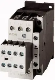 Силовой контактор Eaton DILM17-22, 17А, 3 полюса, катушка 24-27В DC, 2НО+2НЗ вспомогательных контакта