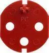 KOS KOS45 Authorization Key for DATA Sockets with Adhesive Tape, Red