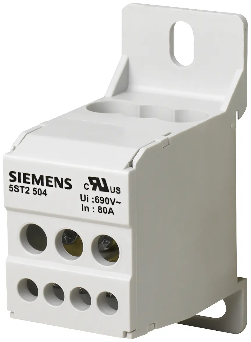 Siemens 1-pola sadales bloks, 80A, 1000V