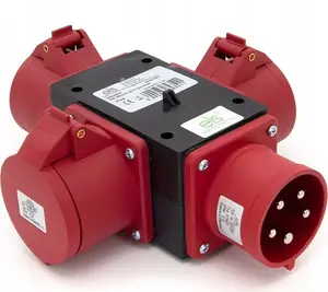 Разветвитель силовой ELS Elektrotechnika P003W переносной тройник 32A 5P 400V IP44