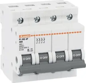 Модульный выключатель-разъединитель Lovato Electric P1MS4P100, 4 полюса, 100А, AC22A