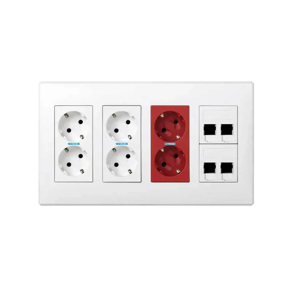 Kontakt-Simon 50000189-030 Wall Plate for 2x RJ-45 Photo 2