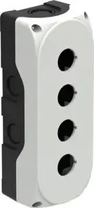 Корпус кнопочного поста Lovato Electric LPZP4A8 на 4 отверстия 22 мм, IP67, белый