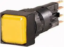 Eaton Q18LF-GE/WB LED Indicator Light, 18 x 18mm, Yellow, 24V AC/DC