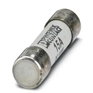 Phoenix Contact 3062784 Cylindrical Safety Fuse 15A 1000V DC 10x38mm, 10-Pack
