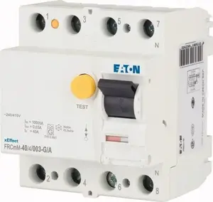 Дифференциальный выключатель Eaton FRCMM-40/4/003-G/A 4P 40A 30мА тип G/A 10кА