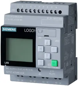 Siemens LOGO! 24CE Logic Module, 8 Digital Inputs (4 Analog), 4 Digital Outputs, 400 Blocks