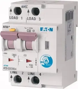 Eaton AFDD-20/2/C/003 Arc Fault Detection Device 2P 32A C 0.03A Type A