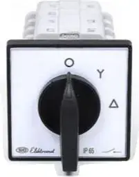 Elektromet LUK 16-22 Star-Delta Cam Switch 16A 3-Pole Panel Mount IP65