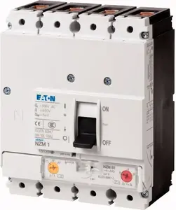 Автоматический выключатель Eaton NZMB1-4-A160, 160А, 4 полюса, 25кА