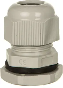 EM Group M20x1.5 Cable Gland, Polyamide, IP68, Light Grey