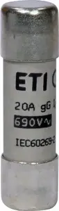 Цилиндрическая плавкая вставка Eti-Polam CH14x51 20A 690V