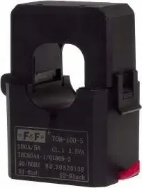 FF TOM-100-5 miniatūrs strāvas transformators, 100-5A, atverams kodols