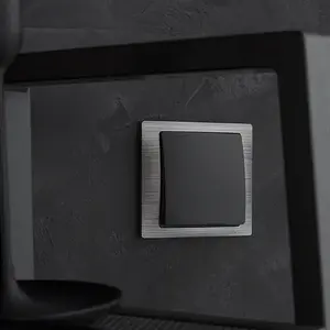 Проходной выключатель Kontakt-Simon Basic, модуль 10AX, 250В, быстрозажимные клеммы, черный