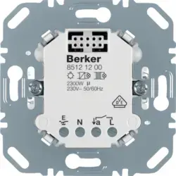 Электрическое реле Hager Berker 85121200, 230В, 1500ВА, металлик/белый