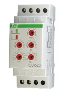 F&F PCU-520 UNI Universal Time Relay 2xNO/NC 12-264V