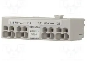 EATON NHI-B2-11-PKZ0-PI palīgkontaktu modulis, 1NO/1NC, priekšējā montāža, Push-in spailes