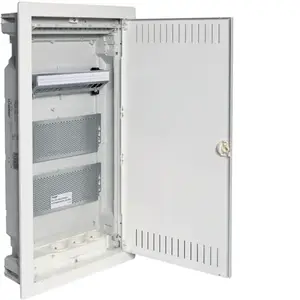Hager VU36NWP Volta Modular Enclosure 3x12 with Mounting Plate and 3x230V Sockets
