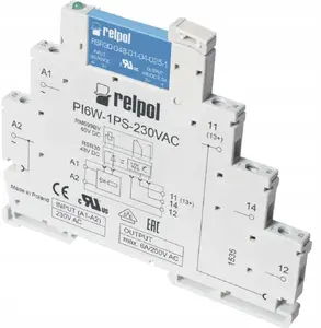Relpol PIR6W-1PS-24VDC-R Interface Relay, 1P, 6A, 24V DC