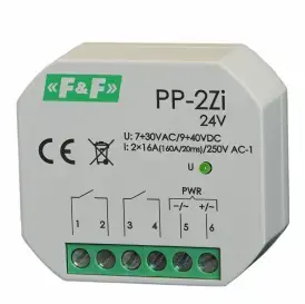 F&F PP-2ZI 24V Electromagnetic Relay 2Z 16A
