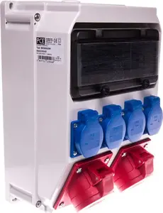 PCE Stationary Power Distribution Box 9036003W, 2x16A 5-pin, IP54