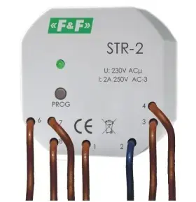 F&F STR-2 Single-Button Roller Blind Controller 1.5A 230V