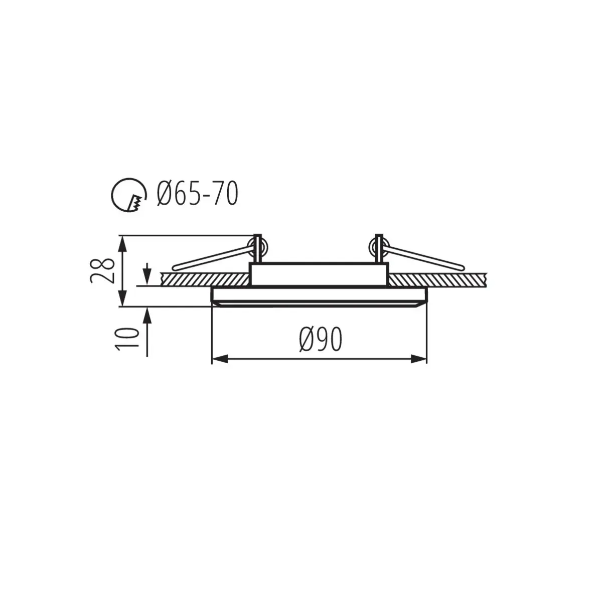Kanlux MORTA CT-DSO50-SR Ceiling Light | GX5.3 Photo 9