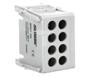 Ergom BRC 25-1/2 Compact Distribution Block, Gray
