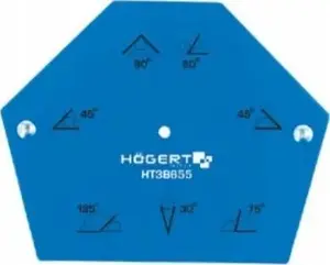 Högert Technik HT3B657 Hexagonal Magnetic Welding Square, 11.5 kg