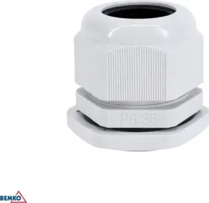 Bemko PG-36 Cable Gland, Grey, 20 Pieces
