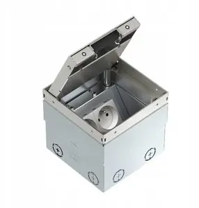 Bettermann UDHOME2 GV15N Floor Box with 2x M45 VDE NF 16A Sockets and Fillable Cover
