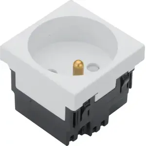 Hager EER1339010 Electrical Socket Insert 45x45mm White