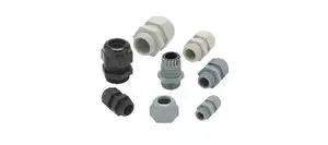 Helukabel 93929 Polyamide Cable Gland, Black and Grey, 10 Pieces