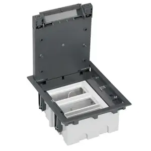 Напольная розетка Kontakt-Simon SF310/1, серый цвет, IP40