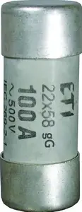 Цилиндрическая плавкая вставка Eti-Polam CH22P 22x58 aM 125A 400V