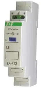 F&F LK-712 Y Modular LED Indicator Light, Yellow, 130-260V AC/DC