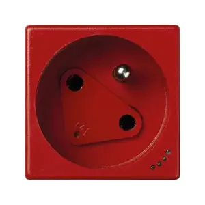Kontakt-Simon KLS02/6 Single Socket Outlet, 16A, IP20, Red
