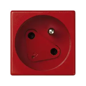 Розетка электрическая Kontakt-Simon KS22/6, 16А, 250В, красная