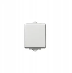 Kanlux TEKNO IP65GR Universal Single-Pole/Staircase Switch, Surface-Mounted, IP65, Grey