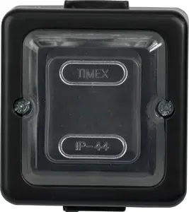 Timex LOFT WNT-6/7J CZA Surface-Mounted Push Button for Light or Bell, IP44, Black