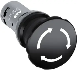 ABB CE4T-10B-11 Mushroom Emergency Stop Pushbutton 40mm 1NO+1NC 24-300V