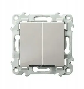 Ospel ŁP-9ZS/m/83 Staircase Switch with White Backlight, Cashmere Beige